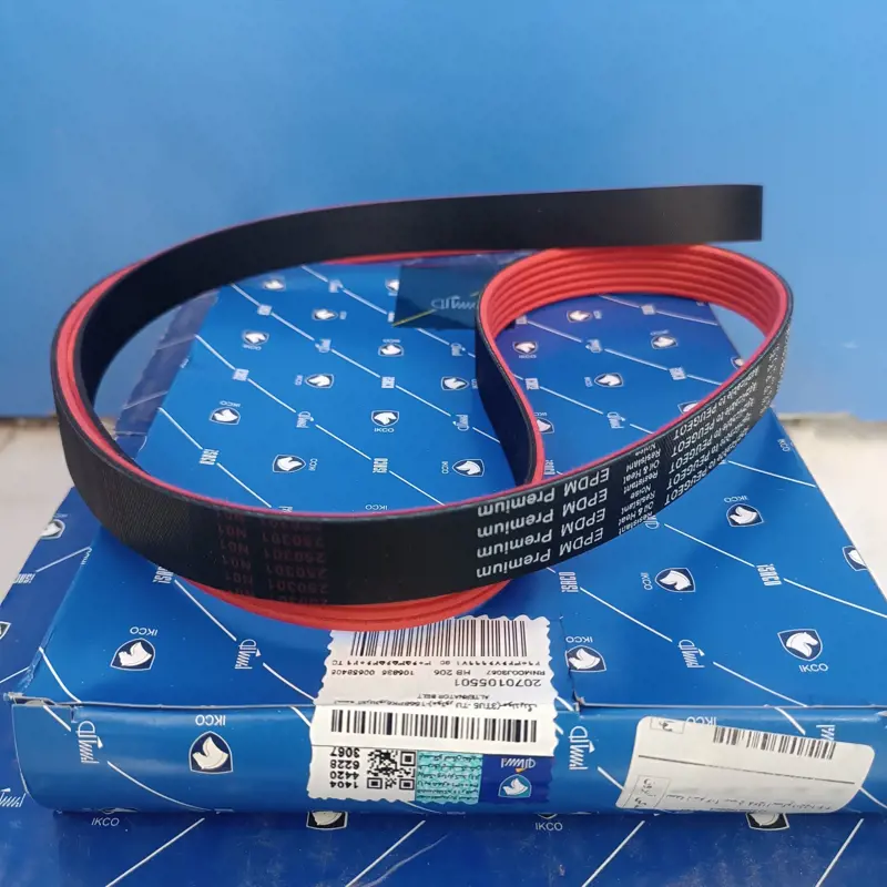 تسمه دینام پژو 206 و 207 و رانا ایساکو اصل شرکتی 2070105501